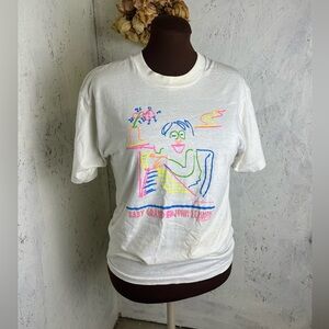 Vintage 90s John Lennon Baby Grand Single Stitch Neon Tee Large